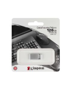 USB Флеш Kingston DTMC3 G2 200MB/s USB 3.2 128Gb Срібна (Silver)