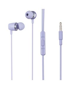 Навушники з мікрофоном Hoco M107 Discoverer universal Фіолетові (Purple)