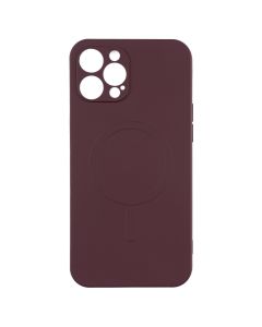 Чохол накладка для iPhone 12 Pro Max Monro MagSafe Червона (Burgundy)