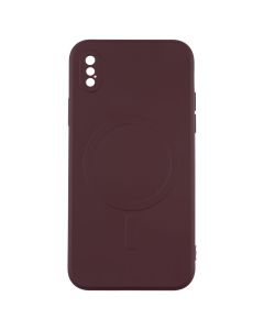 Чехол-накладка для iPhone X/Xs Monro MagSafe Красный (Бордовый)