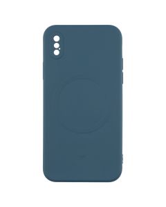 Чехол-накладка для iPhone X/Xs Monro MagSafe Синий (Blue)
