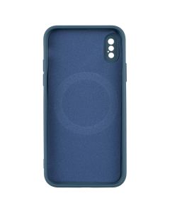 Чехол-накладка для iPhone X/Xs Monro MagSafe Синий (Blue)