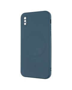 Чехол-накладка для iPhone X/Xs Monro MagSafe Синий (Blue)