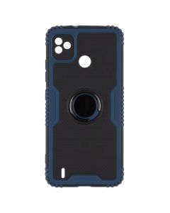 Чохол накладка для TECNO POP 5 Armor Ring Синя (Blue)