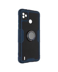 Чохол накладка для TECNO POP 5 Armor Ring Синя (Blue)