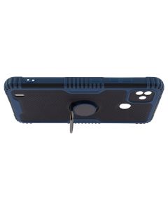 Чохол накладка для TECNO POP 5 Armor Ring Синя (Blue)