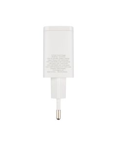 Baseus Compact Quick Charger 20W QC+PD (1USB-C + 1USB) Білий (White)