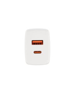 Baseus Compact Quick Charger 20W QC+PD (1USB-C + 1USB) Білий (White)