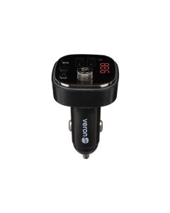 Fm-модулятор Veron MC020 Bluetooth Чорний (Black)