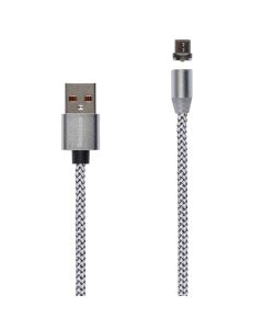 USB кабель Reddax RDX-396 Magnetic Micro-USB Сірий (Grey)