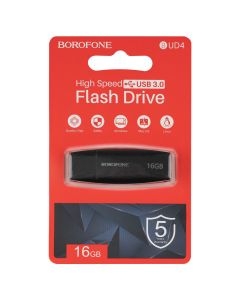 USB Флеш Borofone BUD4 (USB 3.0) 16Gb Чорна (Black)