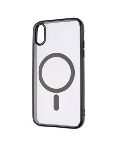 Чохол накладка для iPhone XR Clear Color MagSafe Case Чорна (Black)