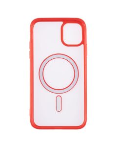 Чохол накладка для iPhone 11 Clear Color MagSafe Case Червона (Red)