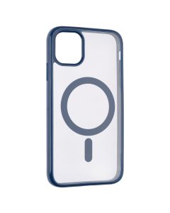 Чохол накладка для iPhone 11 Clear Color MagSafe Case Синя (Blue)