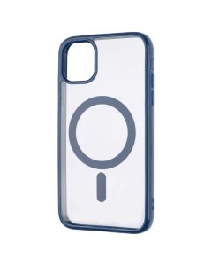Чохол накладка для iPhone 11 Clear Color MagSafe Case Синя (Blue)