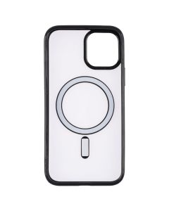 Чохол накладка для iPhone 12/12 Pro Clear Color MagSafe Case Чорна (Black)