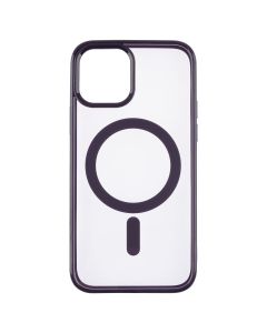 Чехол накладка для iPhone 12/12 Pro Clear Color MagSafe Case Фиолетовый (Темно-фиолетовый)