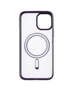 Чехол накладка для iPhone 12/12 Pro Clear Color MagSafe Case Фиолетовый (Темно-фиолетовый)