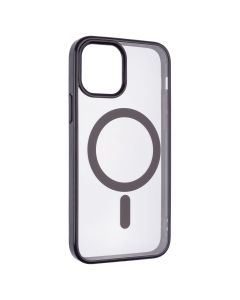 Чехол накладка для iPhone 12/12 Pro Clear Color MagSafe Case Фиолетовый (Темно-фиолетовый)