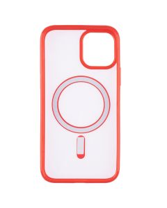 Чохол накладка для iPhone 12/12 Pro Clear Color MagSafe Case Червона (Red)