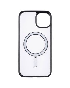 Чехол-накладка для iPhone 12 Clear Color MagSafe Case Черный (Black)