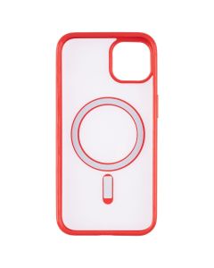 Чехол-накладка для iPhone 13 Clear Color MagSafe Case Красный (Red)