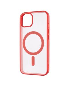 Чехол-накладка для iPhone 13 Clear Color MagSafe Case Красный (Red)