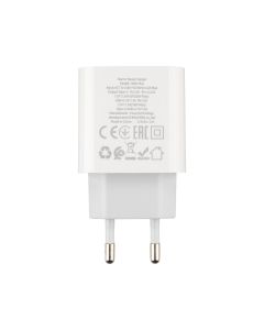 Зарядний пристрій Hoco C80A Plus PD 20W/QC3.0 + кабель Type-C to Type-C Білий (White)