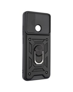 Чохол накладка для Xiaomi Redmi 12C Camshield Serge Ring Чорна (Black)