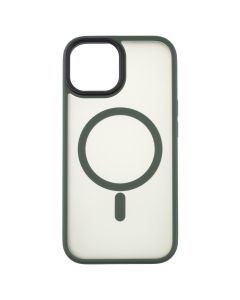 Чохол накладка для iPhone 15 WAVE Matte Insane MagSafe Зелена (Green)