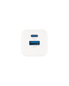 Зарядний пристрій Proove Silicone Power Plus 20W (USB-C + USB) Білий (White)