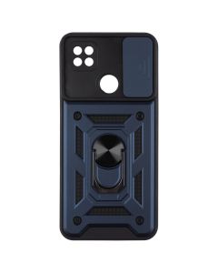 Чехол-накладка для Xiaomi Redmi 9C/10A Camshield Serge Ring Синий (Blue)