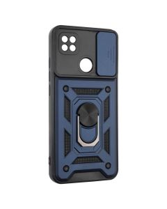 Чехол-накладка для Xiaomi Redmi 9C/10A Camshield Serge Ring Синий (Blue)