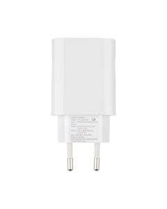 Зарядний пристрій Glasscove TC-012APQ20 20W (USB + USB-C) Білий (White)