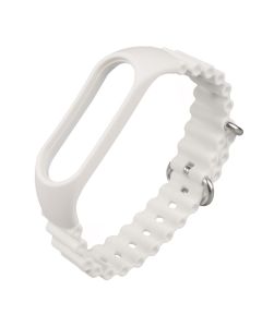 Ремешок для часов Xiaomi Mi Band 5/6 Ocean Белый (White)