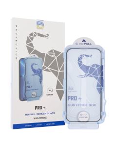 Защитное стекло для iPhone 15 Pro DM Dust-Free 3D Черное (Black)