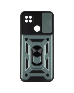 Чехол-накладка для Xiaomi Redmi 9C/10A Camshield Serge Ring Зеленый (Green)