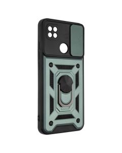 Чехол-накладка для Xiaomi Redmi 9C/10A Camshield Serge Ring Зеленый (Green)