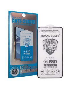 Защитное стекло для iPhone XR/11 Royal Glass ESD Antistatic 3D Черное (Black)
