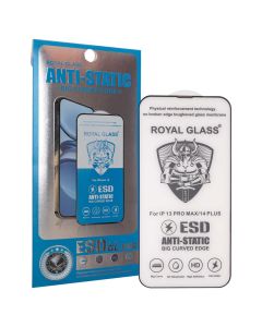 Защитное стекло для iPhone 13 Pro Max/14 Plus Royal Glass ESD Antistatic 3D Черное (Black)