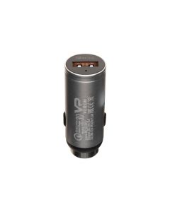 Автомобільний зарядний пристрій Borofone Veron T05 QC3.0 Metal 3A Срібний (Silver)