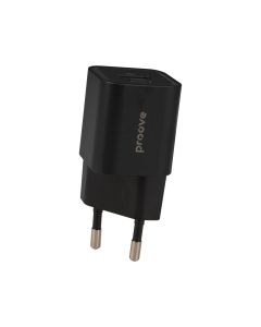 Зарядний пристрій Proove Silicone Power Plus 20W (USB-C + USB) Чорний (Black)