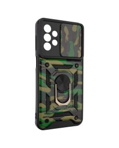 Чохол накладка для Samsung A23 5G Зелена Camouflage Camshield Serge Ring (Green Camouflage)