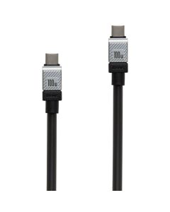USB кабель Baseus CoolPlay Series Type-C to Type-C 100W 2м Чорний (Black)