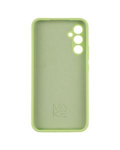 Чехол накладка для Samsung A34 Silicone MakeFuture Зеленый (Лайм)
