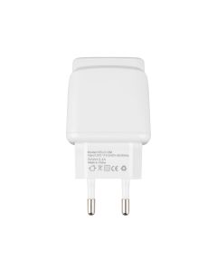 Зарядное устройство Veron VR-C12C 12W (2USB) 2.4A + кабель Micro-USB Белый (White)