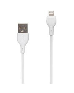 USB кабель XO NB200 2.1A 1м Lightning Білий (White)