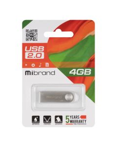 USB Флеш Mibrand Puma (USB 2.0) 4Gb Срібна (Silver)