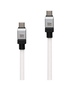 USB кабель Baseus CoolPlay Series 100W 2м Type-C to Type-C Білий (White)