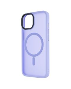Чохол накладка для iPhone 13 Metal Buttons MagSafe Colorful Фіолетова (Purple)